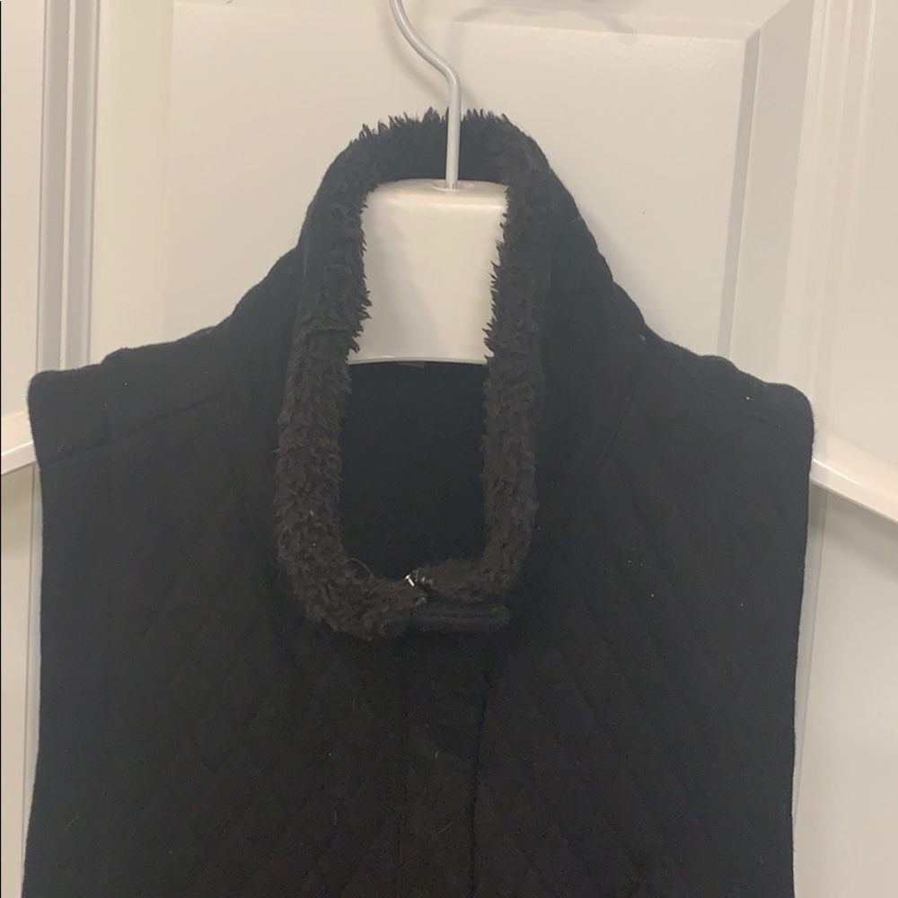 Black cozy vest